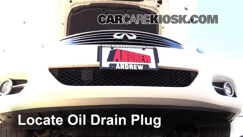 2013 Infiniti G37 X 3.7L V6 Coupe Oil Change Oil and Oil Filter